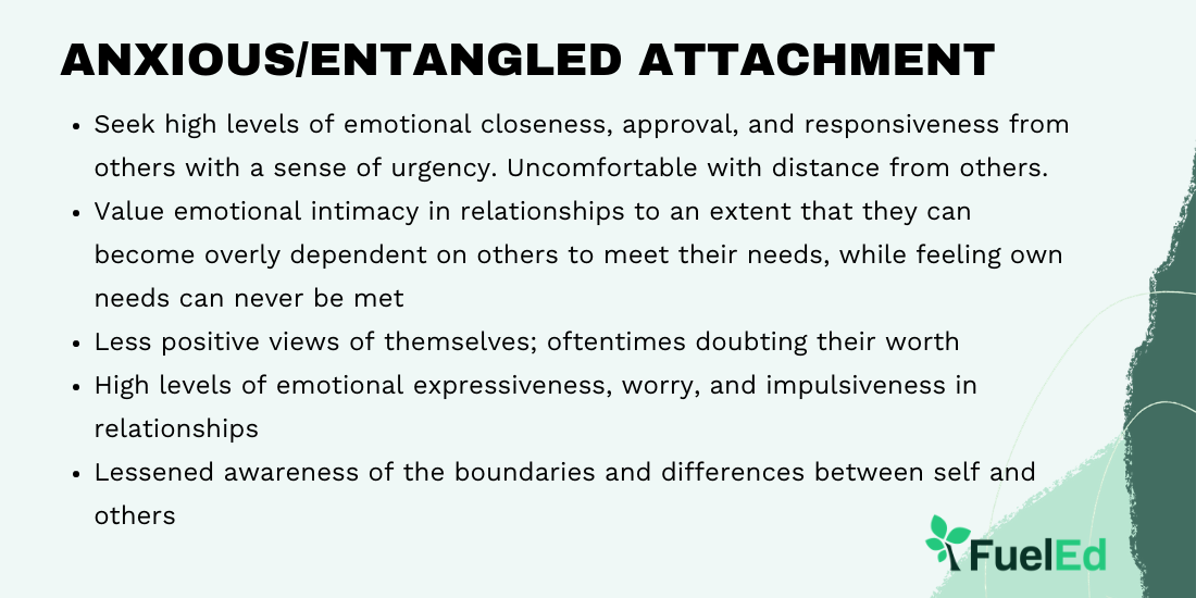 Anxious Attachment Indicators FuelEd